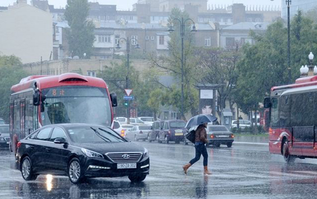 Bakıya yağış yağacaq
